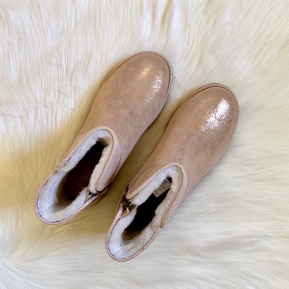 UGG Rose Gold Abree Mini Stardust Boots - Picture 3 of 8